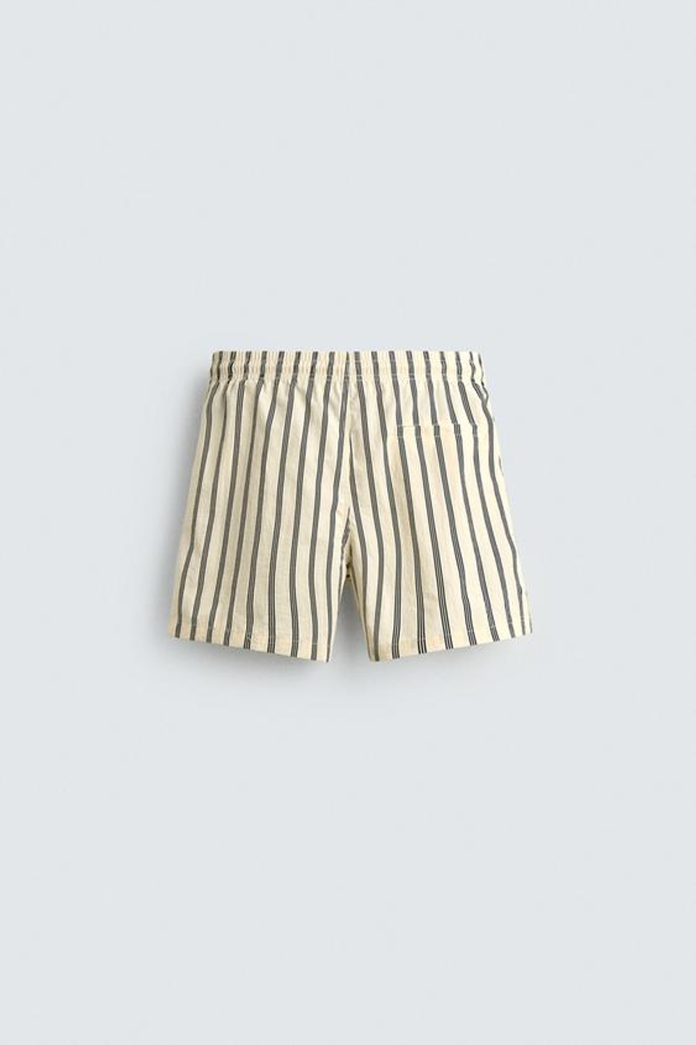 ZARA ПЛАВКИ В ПОЛОСКУ, ЭКРЮ