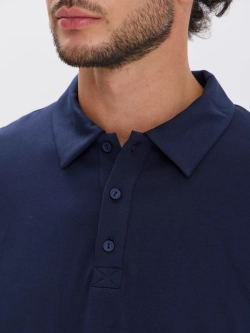 Повседневный базовый лонгслив поло