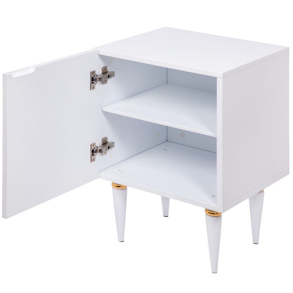 Тумба прикроватная Тропик Классика Айс Голд левая