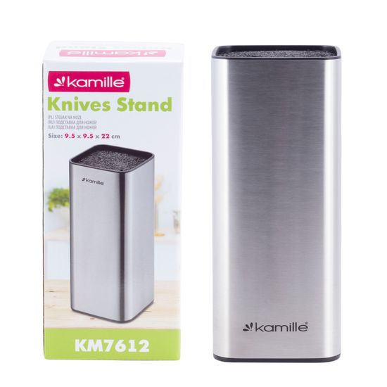 Подставка для ножей Kamille KM-7612 из нержавеющей стали