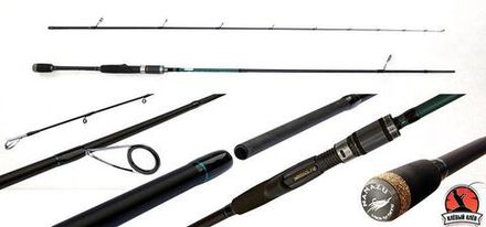 Спиннинг штекерный карбоновый Namazu Pro &quot;SupaPull-Jack II&quot; IM9, 2,4 м, тест 2-8 г/25/