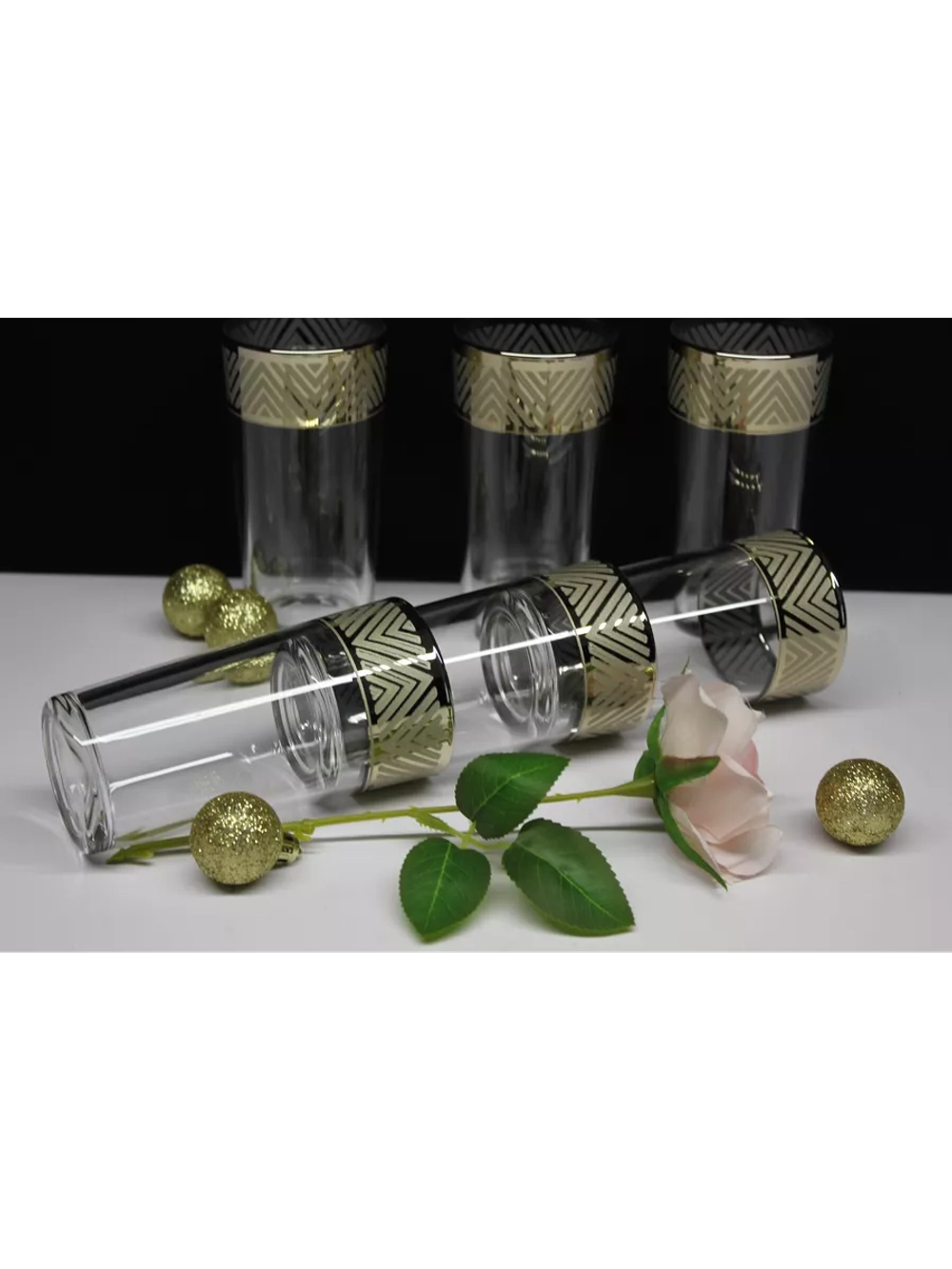 Стакан для напитков сока и воды высокие