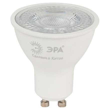 Лампочка светодиодная ЭРА STD LED Lense MR16-8W-827-GU10 GU10 8Вт линзованная софит теплый белый свет