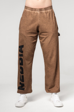 Штаны WASHED-OFF GYM SWEATPANTS BAGGY STYLE GYM BRO 373 Светло-Коричневые