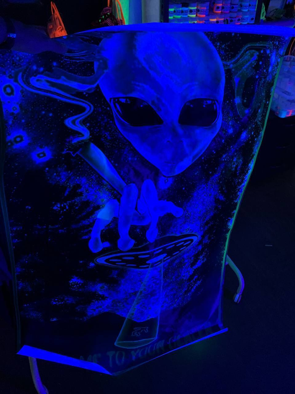 Прожектор УФ / ультрафиолетовый / Luminofor UV 200Вт светодиодный для клубов и баров с вилкой EU/ для караоке / для квеста / для праздника / для вечеринки / для шоу