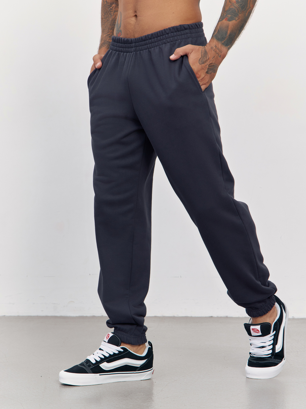 Брюки мужские с начесом "jogger fleece" (графит)