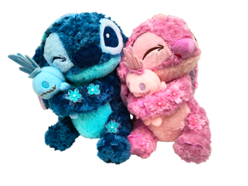 Мягкая игрушка Стич / Лило с фигуркой в руках в ассорт. 40см