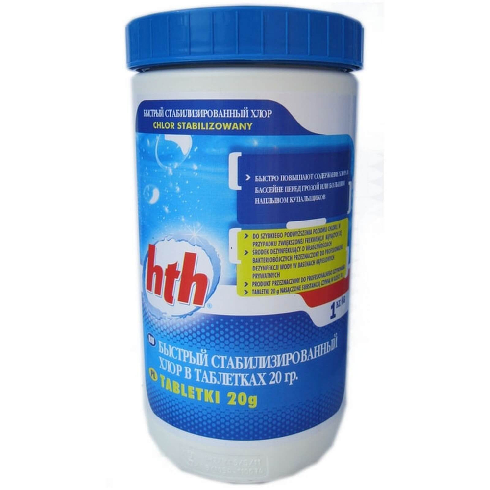 Быстрый стабилизированный хлор MINITAB SHOCK, табл. 20 г, 1,2 кг, hth (C800672H2)
