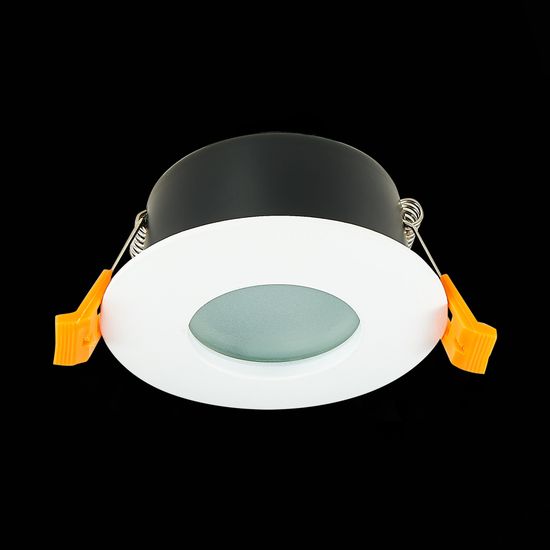 ST213.508.01 Св-к встр. Белый GU10 1*50W  IP44 D84xH50 220V Без ламп Встраиваемые светильники