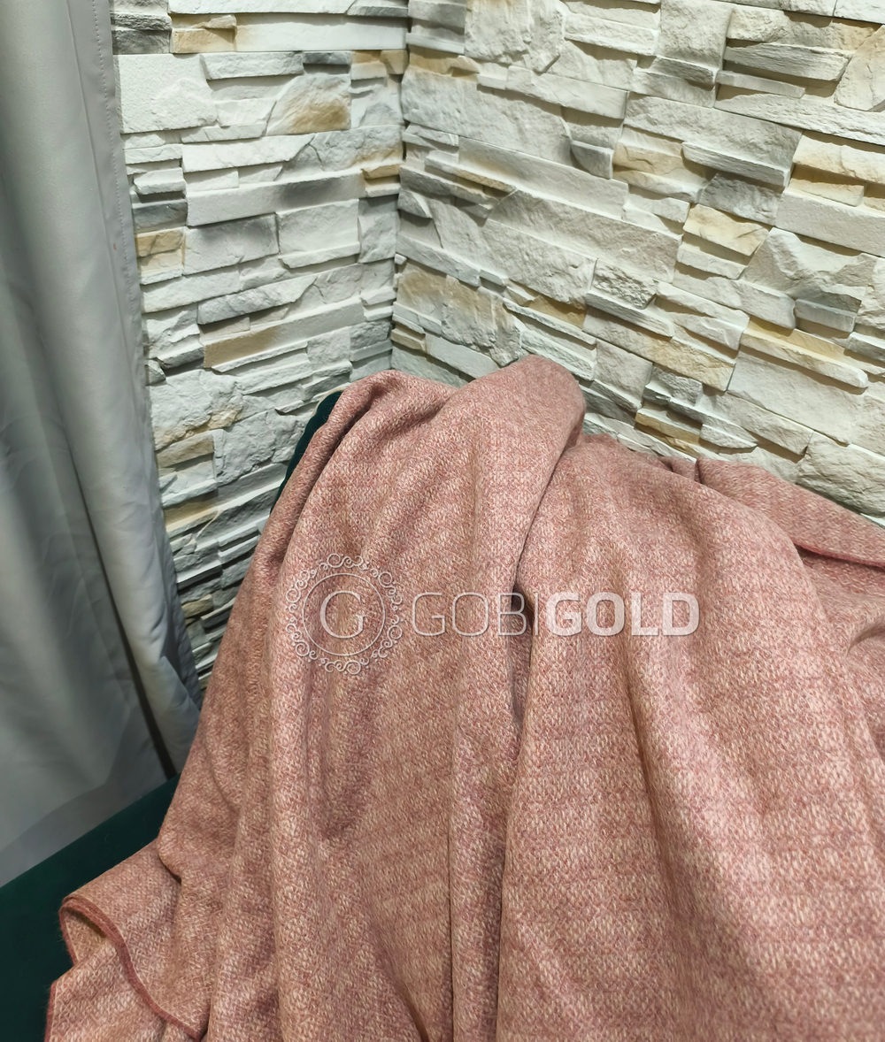 Плед из шерсти Альпаки 170x210 см. - сирень (арт. AGG004)