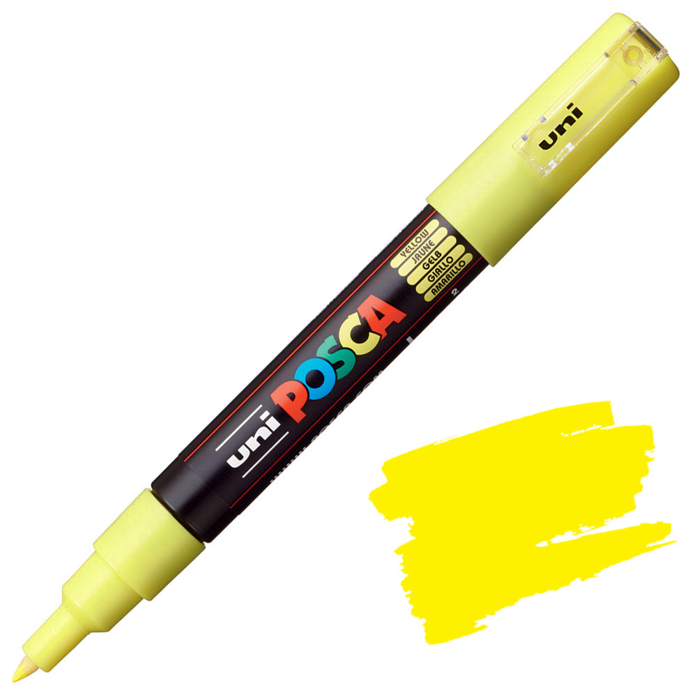 Маркер UNI POSCA PC-1M, 0.7 мм. Yellow