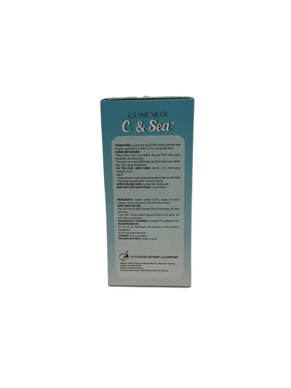 Кофе растворимый с солью C&SEA, Ca phe muoi 160г