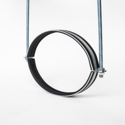 Хомут для воздуховода SHUFT с резиновым профилем 560мм (шпилька)