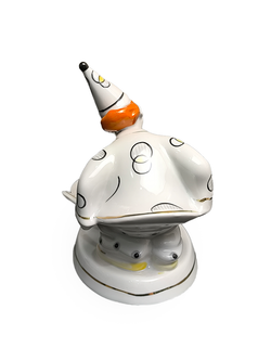 Фарфоровая статуэтка "Клоун с тачкой" (ФФЗ "Чайка")