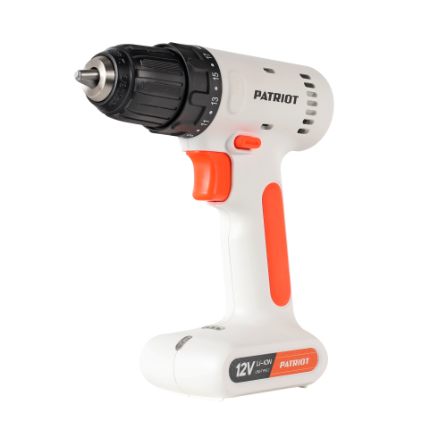 Дрель-шуруповерт аккумуляторная PATRIOT BR 113Li, встроенная АКБ Li-Ion 12 В, 1,3 Ач, 18 Нм, 1 скорость, коробка