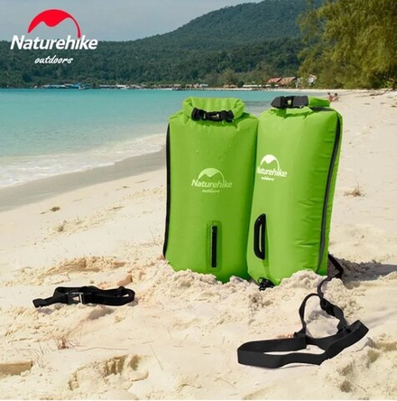 Гермомешок Naturehike туристический 18 л. ярко-зеленый, артикул NH17S001-G-GR