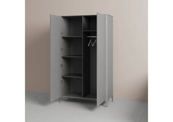 Шкаф Type 2-х створчатый 210х120 см (серый)