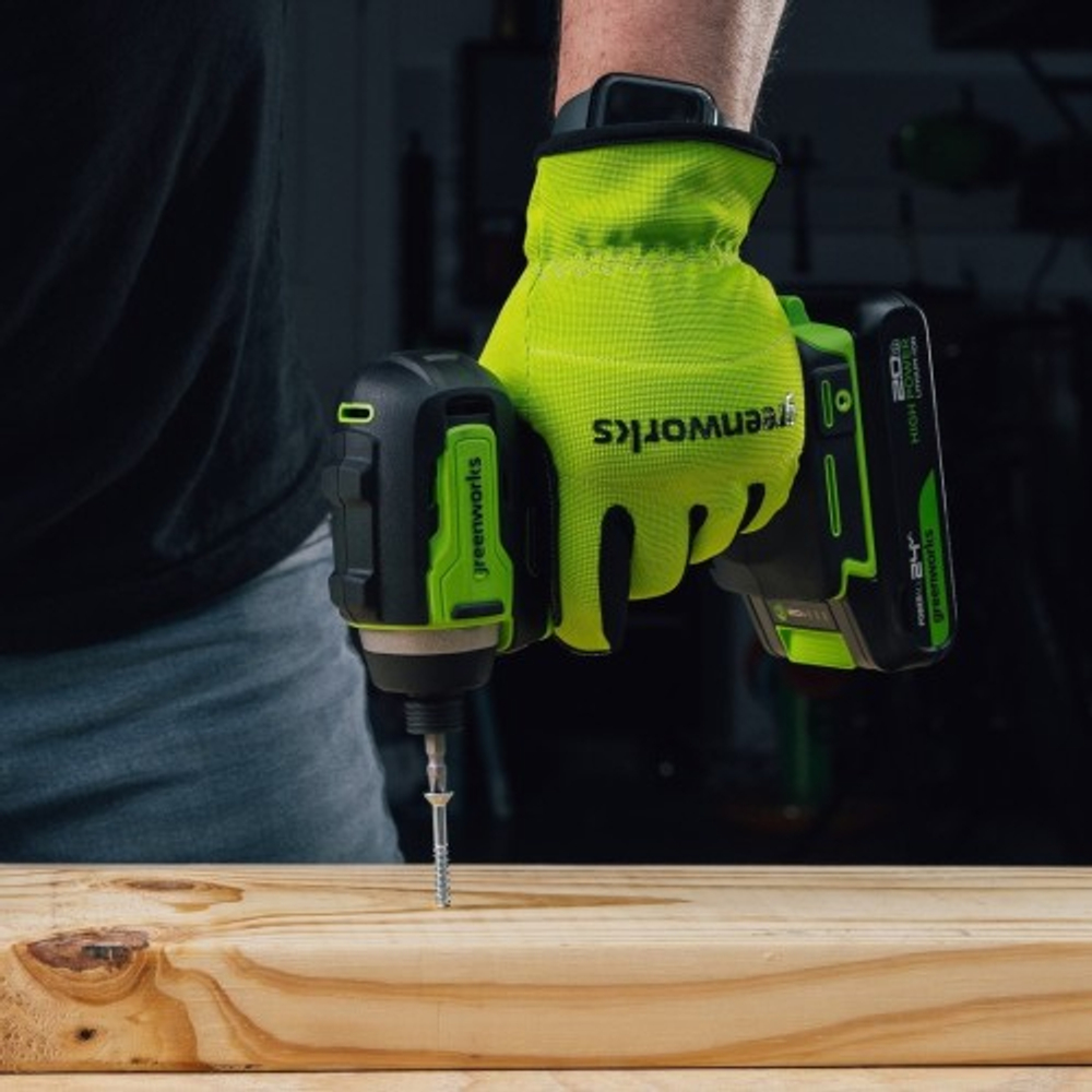 Винтоверт аккумуляторный GREENWORKS ID3170 ударный, 24V, 2 АКБ 2Ач и ЗУ 3804907CUC