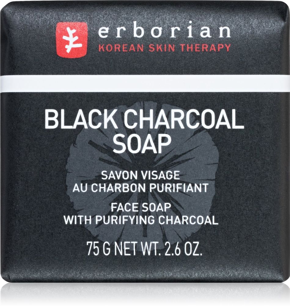 Erborian Black Charcoal Мыло для очищения лица с активированным углем