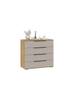 Комод для одежды Мокко матовый 4 ящика 92х41х84 см