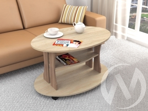 Стол журнальный Консул-1 (дуб сонома/ясень шимо)