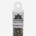 Японский бисер TOHO Round 6/0 (№83), металлизированный, непрозрачный глянцевый