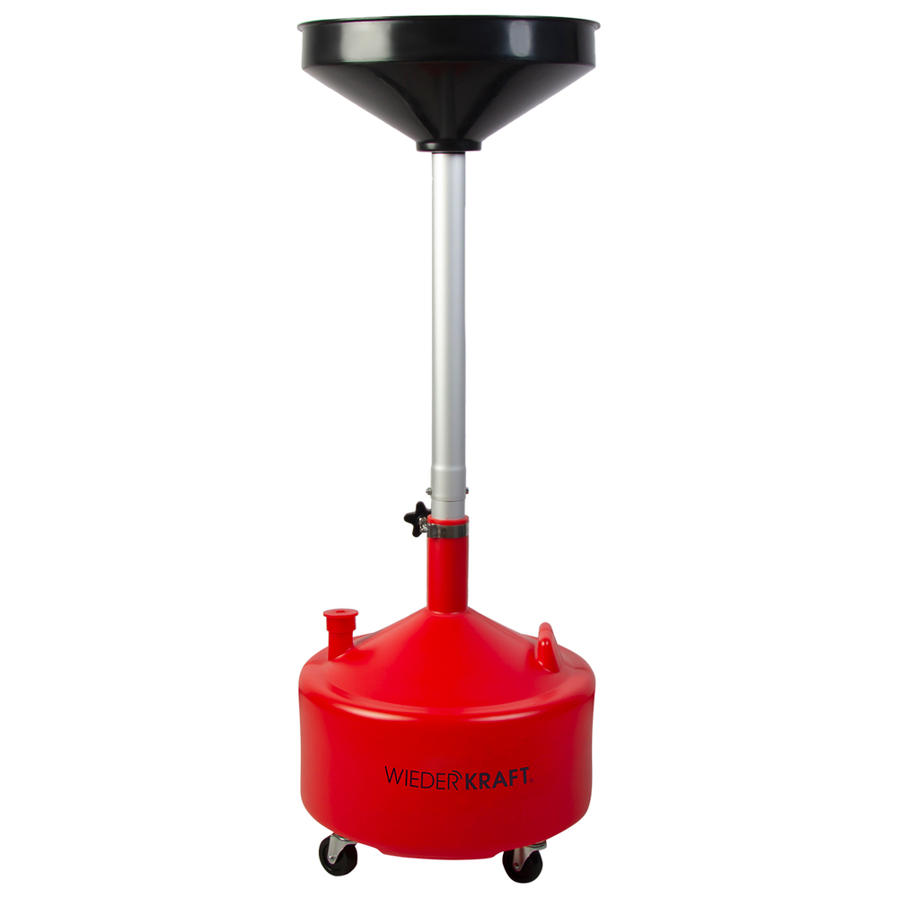 WDK-A30L Маслосборник для слива технических жидкостей с воронкой. Пластиковый бак 30 л