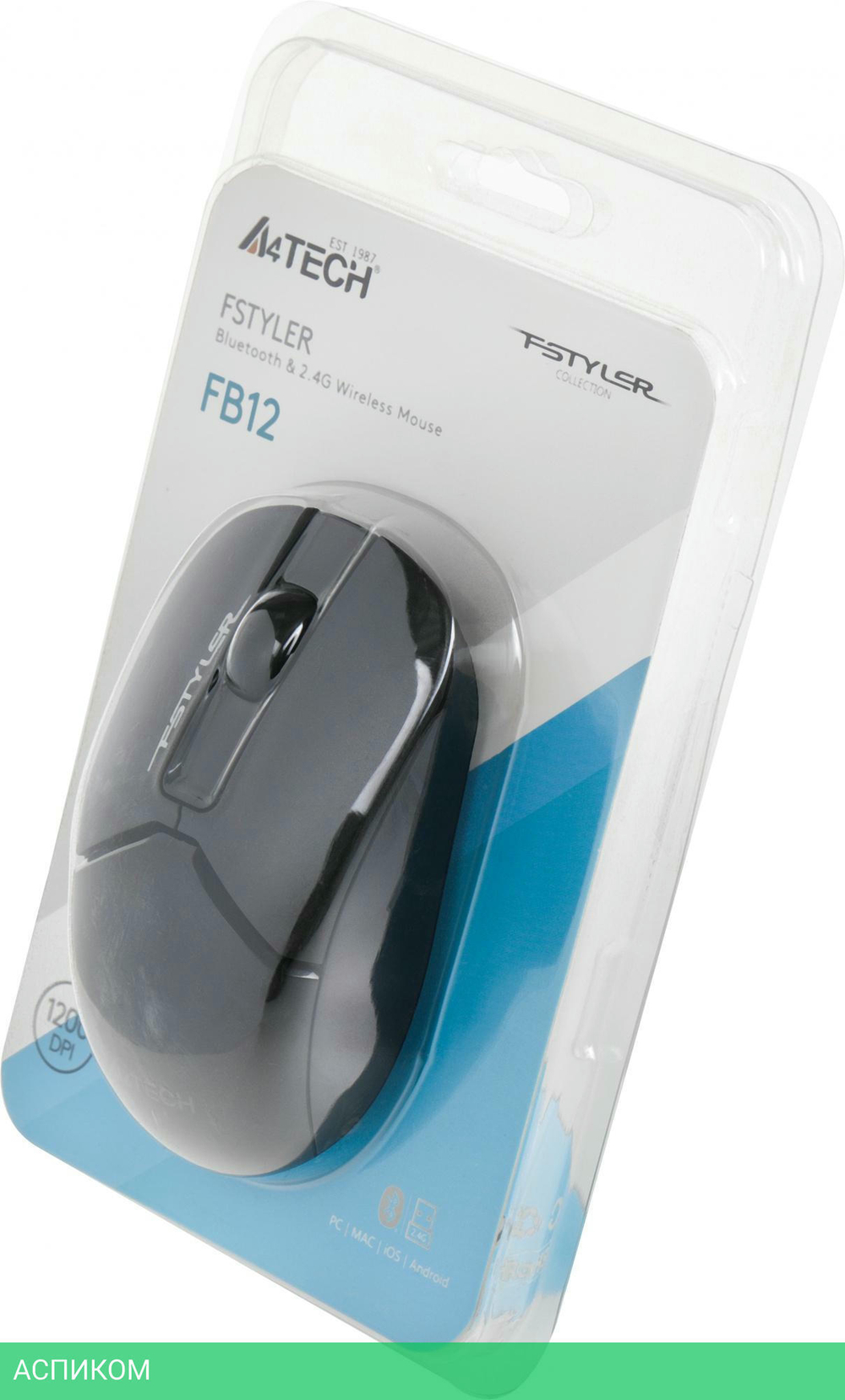 Мышь A4Tech Fstyler FB12 черный