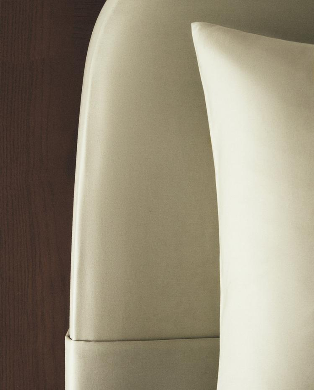 ZARA HOME (300 НИТЕЙ) ПРОСТЫНЯ НА РЕЗИНКЕ ИЗ САТИНА | ВЫСОТА 40 СМ, СВЕТЛО-ЗЕЛЕНЫЙ