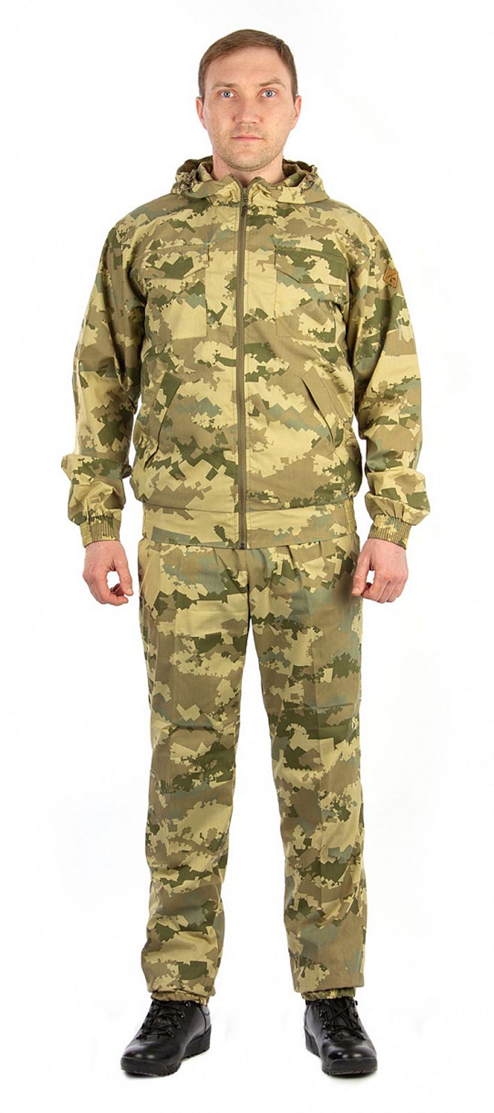 Летний костюм Пионер (сорочка, осколки беж) Орион, Novatex