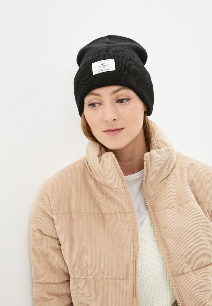 Шапка Alpha Industries Essential Beanie (Черная)