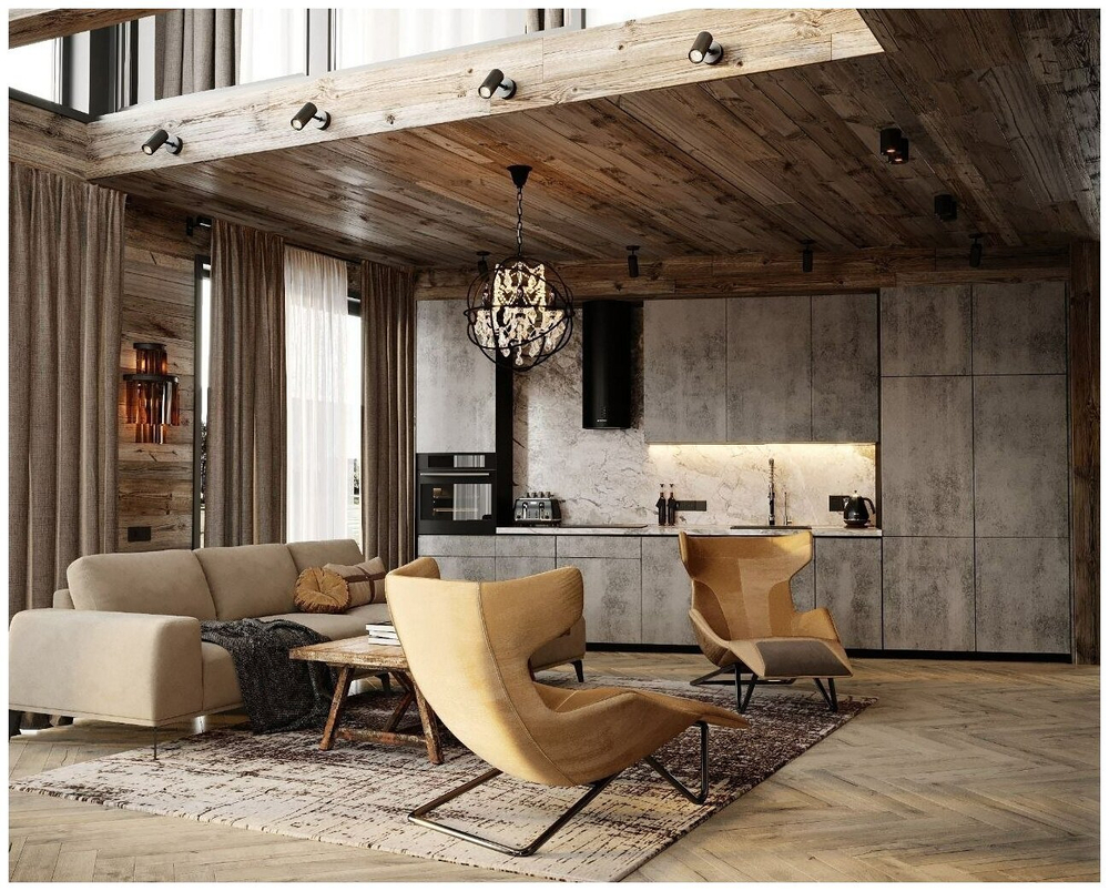 Доска амбарная (loft) для декора стен и потолка