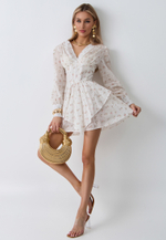 Платье-корсет белое