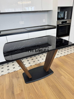 Кухонный раздвижной стол "Прадо", черный мрамор