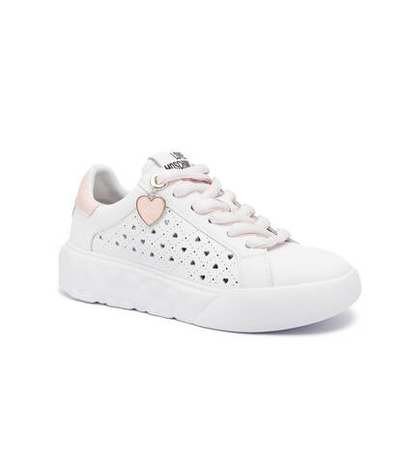 Кожаные кроссовки heart45 Love Moschino - белый(JA15584G0IIA1)