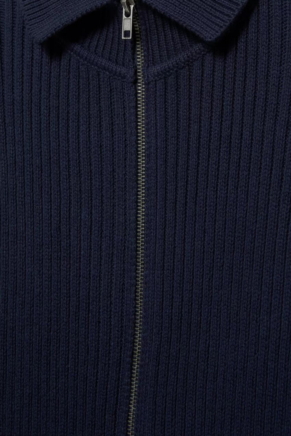 Кардиган на молнии с отворотами - PULL&BEAR
