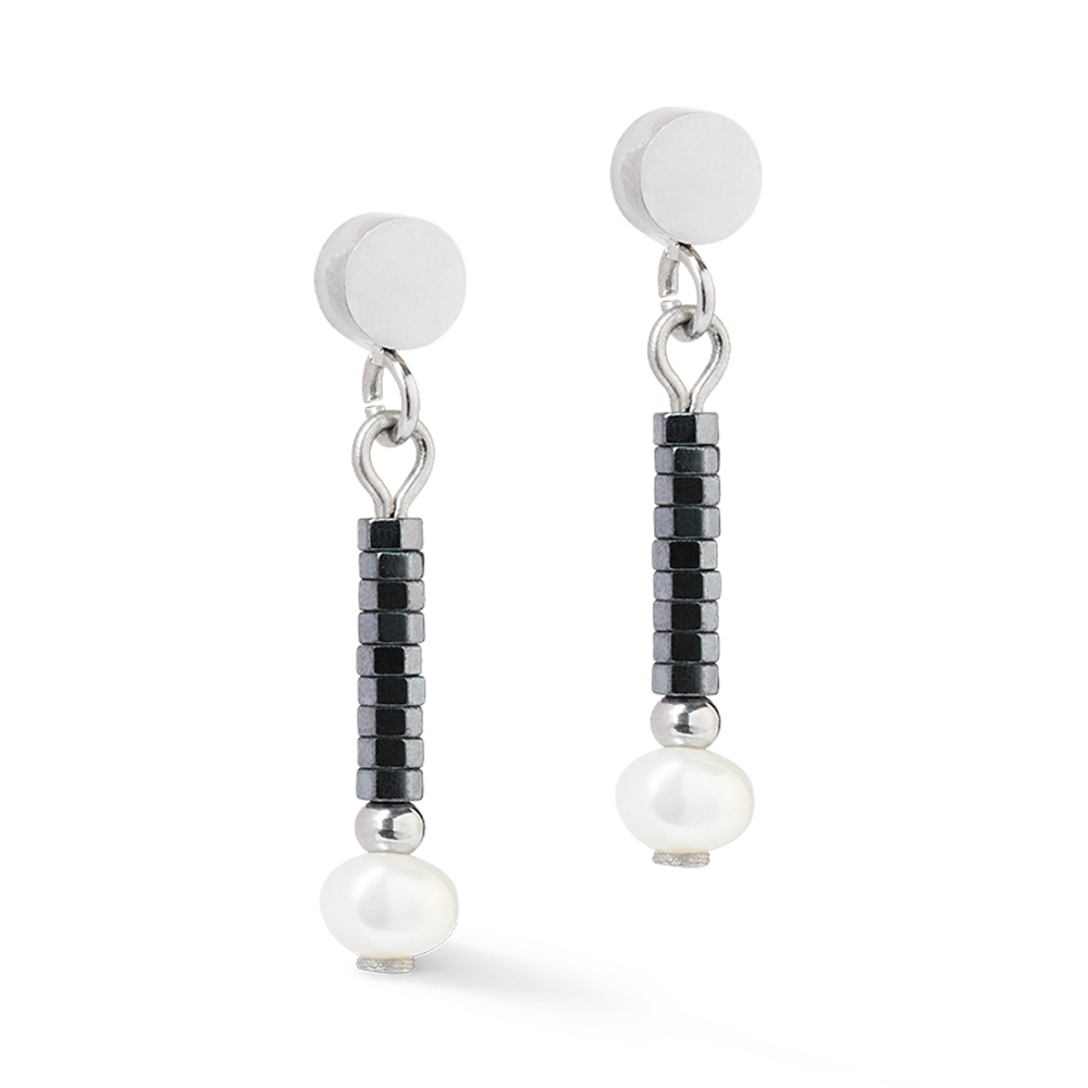 Серьги Coeur de Lion Anthracite-Silver 1138/21-1224