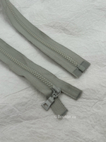 Молния тракторная серая