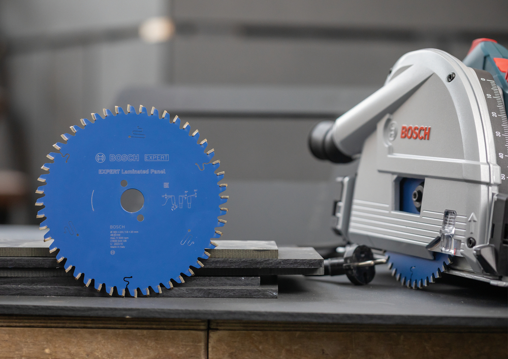 Пильный диск для ламинированных панелей (HPL) 165x20x2.6/1.6x48T BOSCH 2608644128