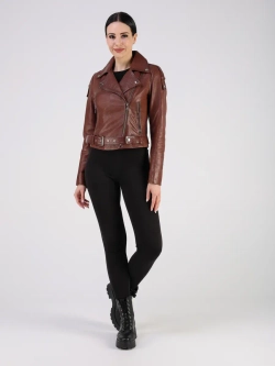 Кожаная куртка демисезонная косуха