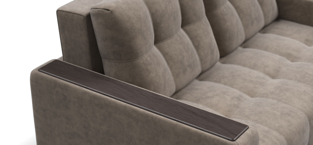 Диван Босс двухместный Велюр Роял тауп