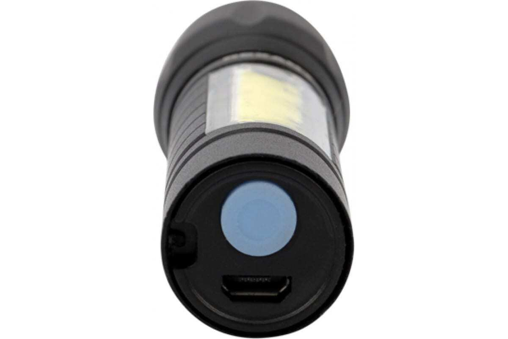 Светодиодный аккумуляторный фонарь REXANT с боковым светом, Micro USB 75-714
