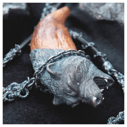 Амулет серебряный «Великий Кам»