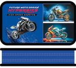 Пенал 2 секц. большой тканевый торец 190/105 "Hyperbike 2025" (Пчелка)