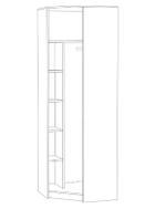 Флоренция (Mobi) 13.123 Шкаф угловой