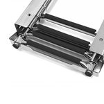 Трап телескопический выдвижной с фиксирующим механизмом, 4 черных ступени (ширина 294 мм.) (10269558)