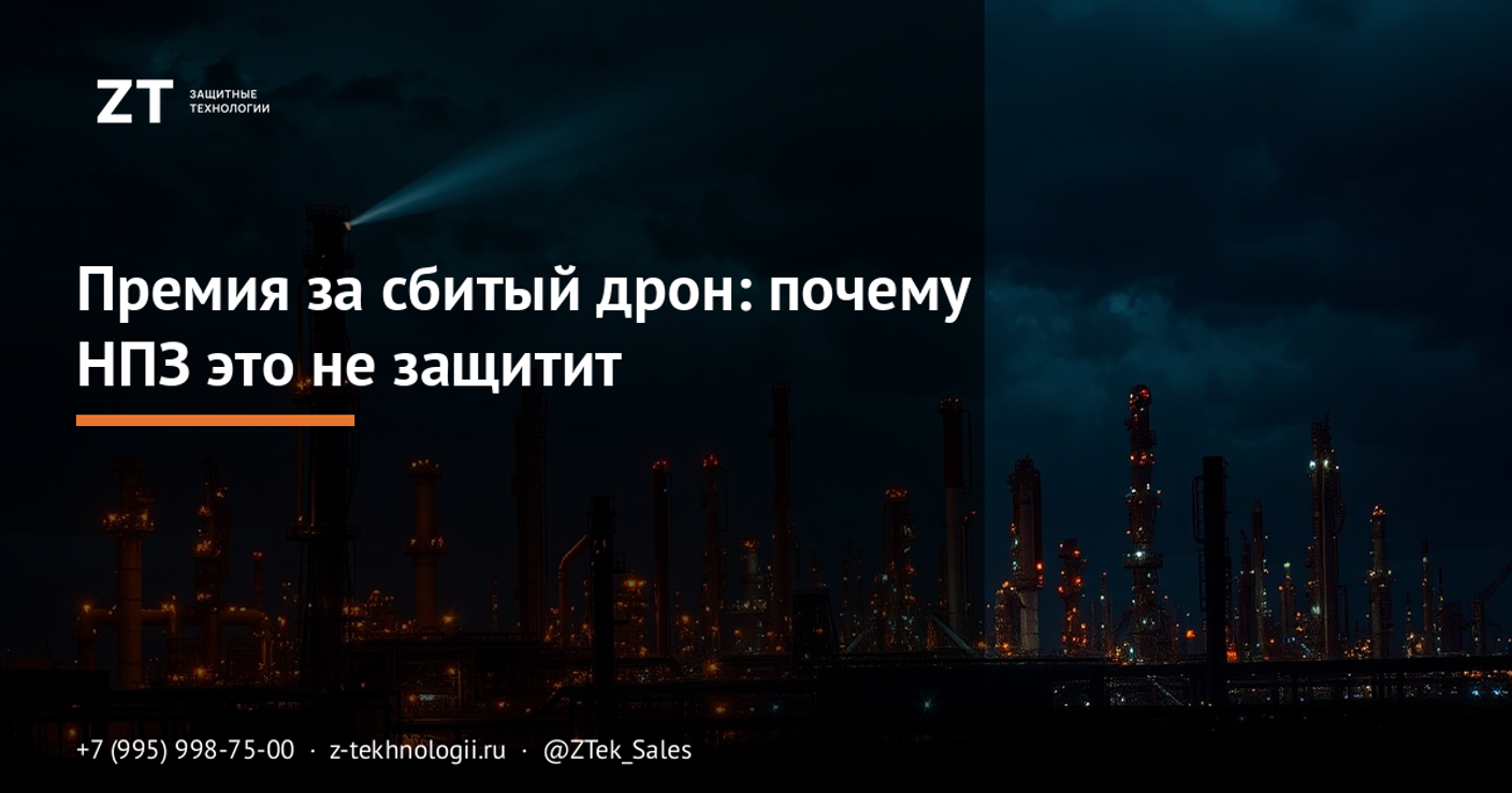 Премия за сбитый дрон: почему НПЗ это не защитит