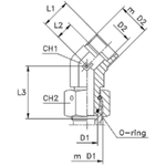 Соединение PN45 DL42 М52х2 (корпус)