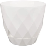 Горшок для цветов Laurel D220 мм, 4.5 л с поддоном (белый)