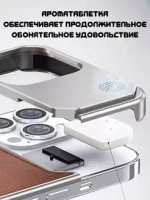 Арома-чехол для iPhone 15 Pro Max, алюминиевый и кожаный